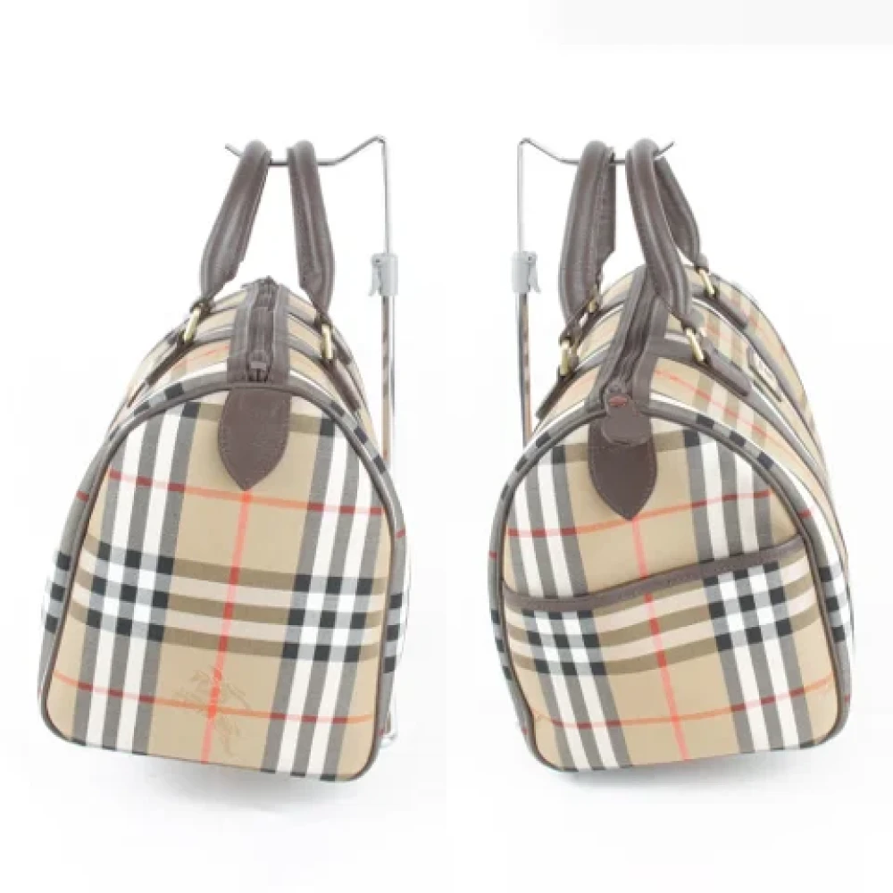 Burberry Vintage Pre-owned Fabric handbags Brown Dames