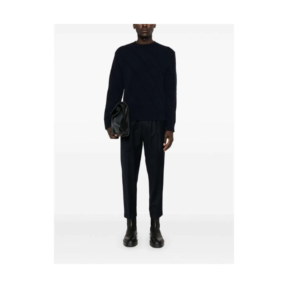 Briglia Middernachtblauwe Wollen Broek Blue Heren