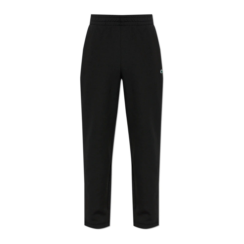 Lacoste Mannelijk Zwart Broeken Heren, 2XL, Katoen, Joggingbroeken Met Logo Applicatie