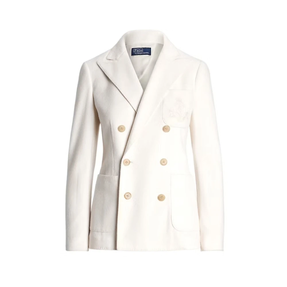 Polo Ralph Lauren Women's Beige Blazers, S, Wool Blazer