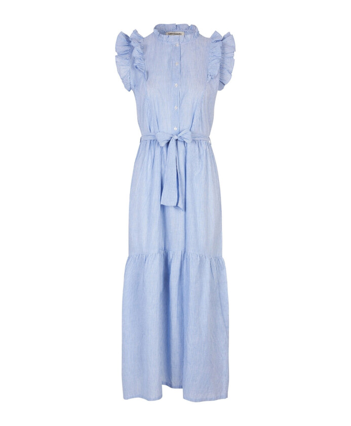 gestreepte-maxi-jurk-met-ruchedetails