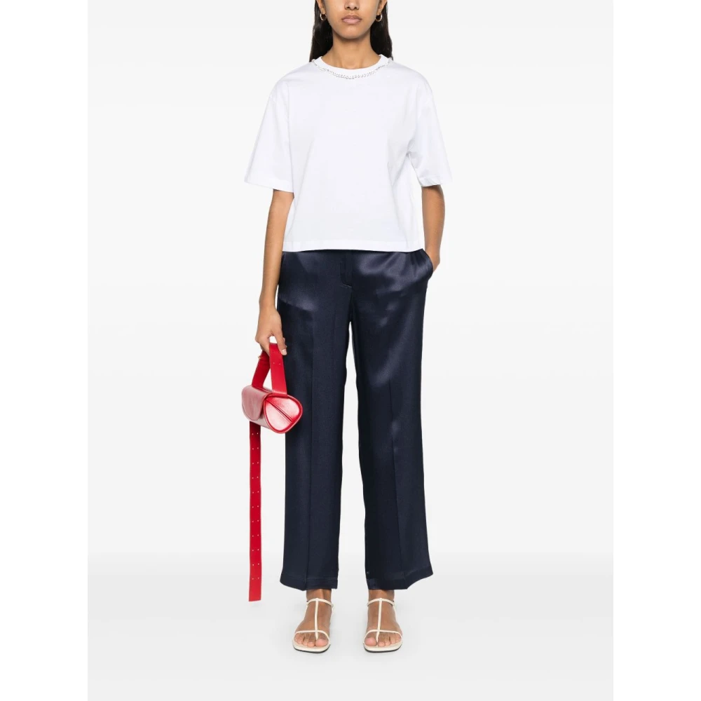 Semicouture Witte T-shirt en Polo Collectie White Dames