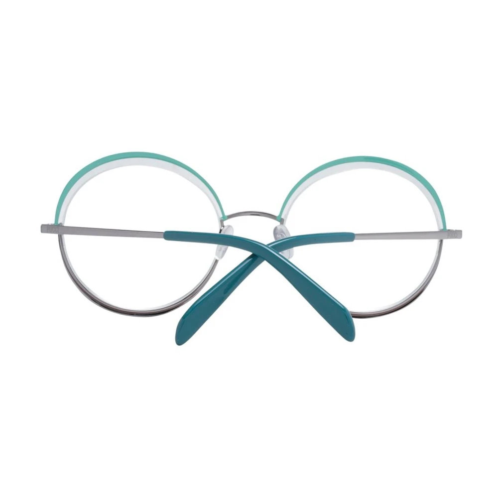 EMILIO PUCCI Groene Half-Rim Metalen Optische Monturen Green Dames
