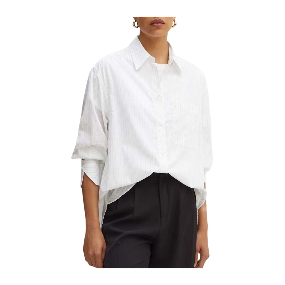 Boss Open Miscellaneous Shirt White Dames
