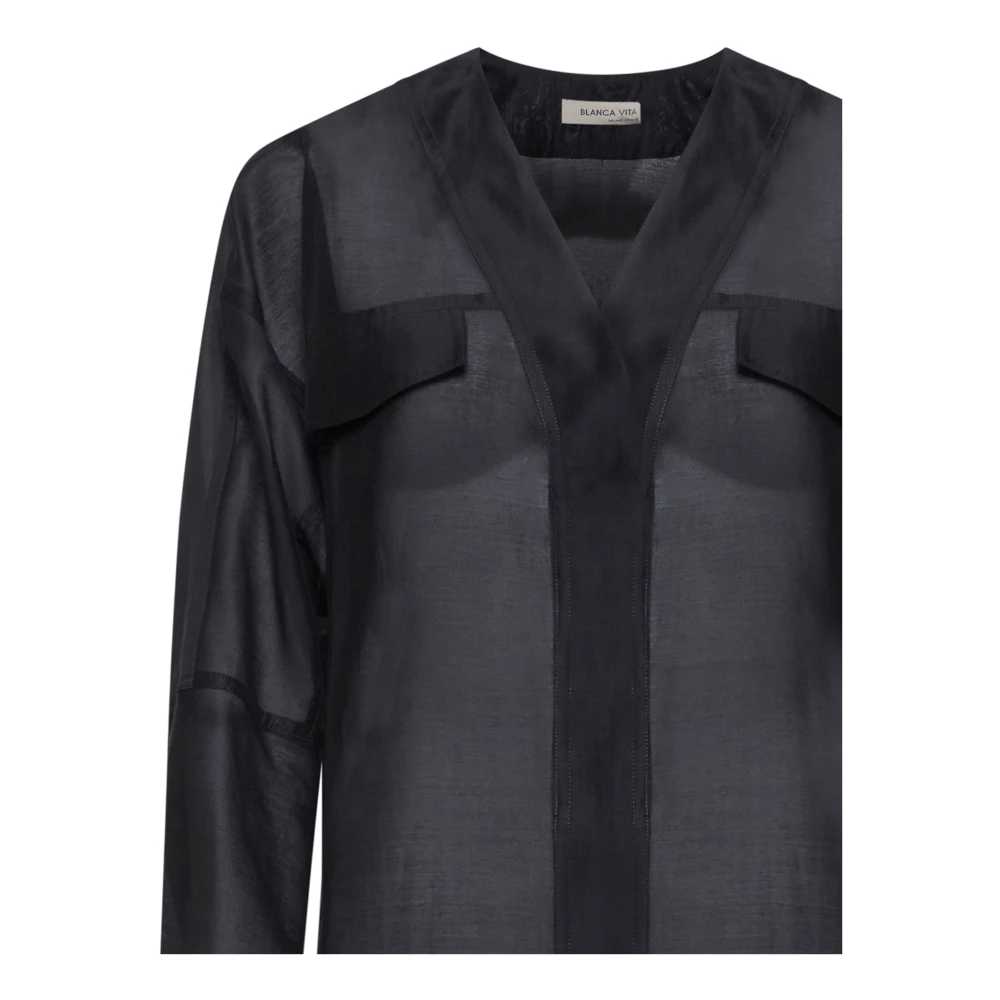 Blanca Vita Stijlvolle Overhemden Collectie Black Dames