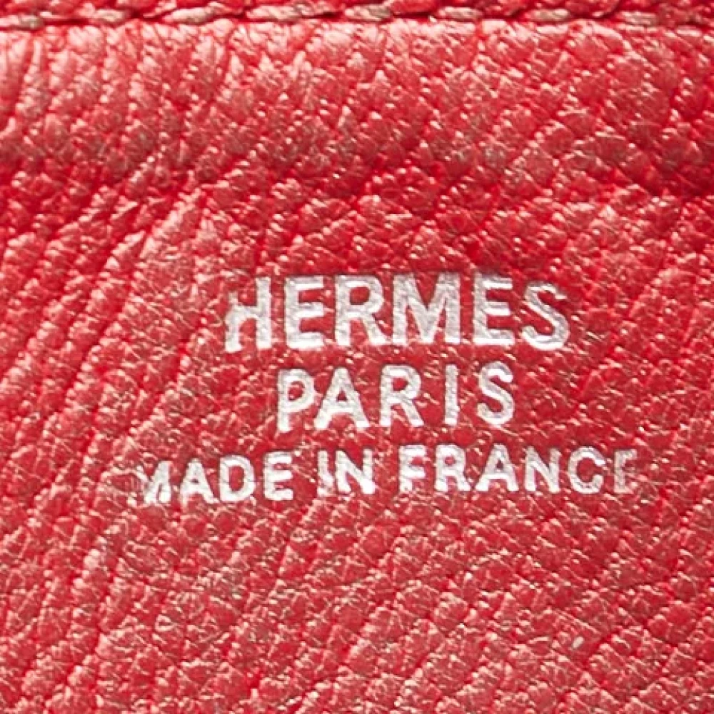 Hermès Vintage Pre-owned Leather wallets Red Dames