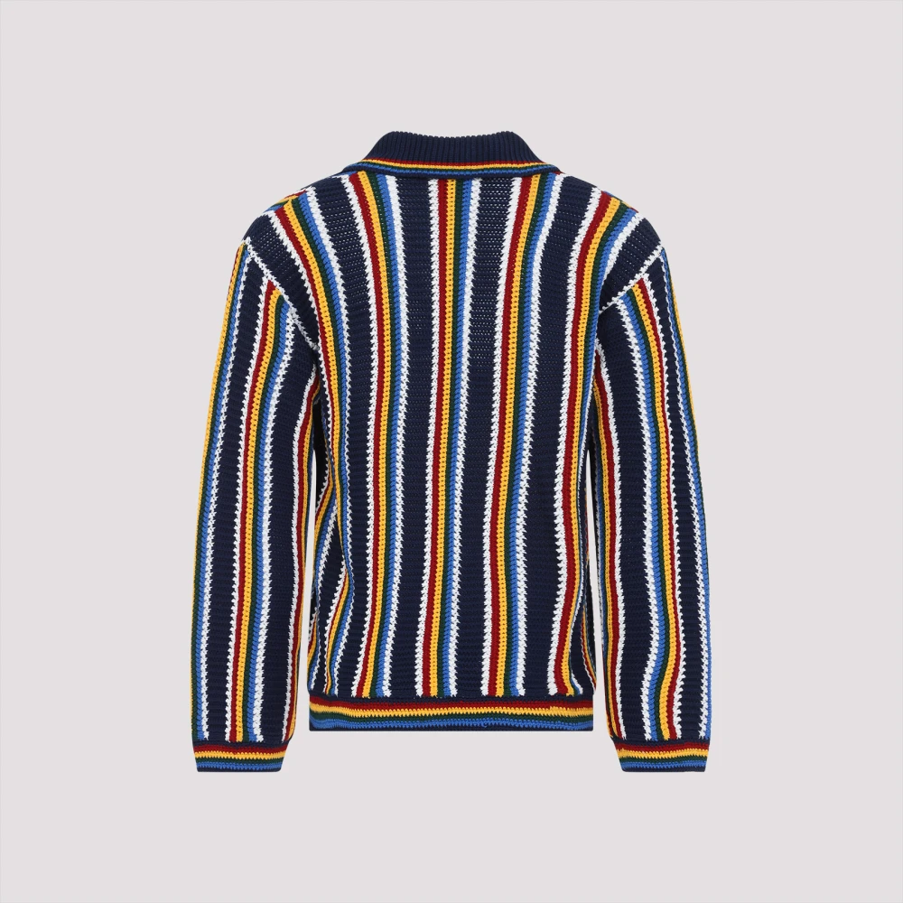 Casablanca Blauw T-shirt voor mannen Multicolor Heren