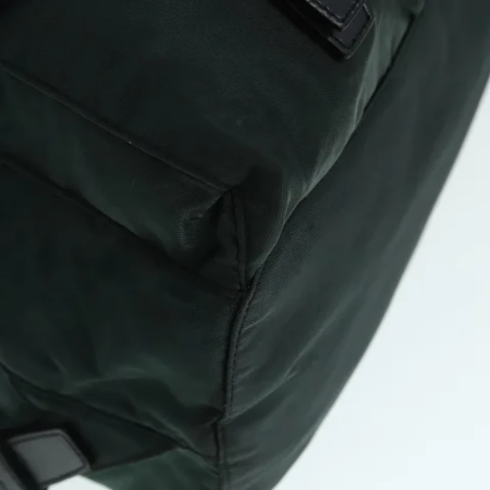 Prada Vintage Pre-owned Nylon backpacks Green Dames