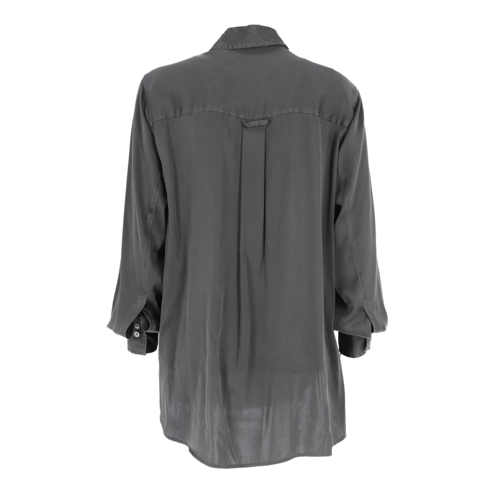 Caliban Casual Katoenen Overhemd voor Mannen Black Dames