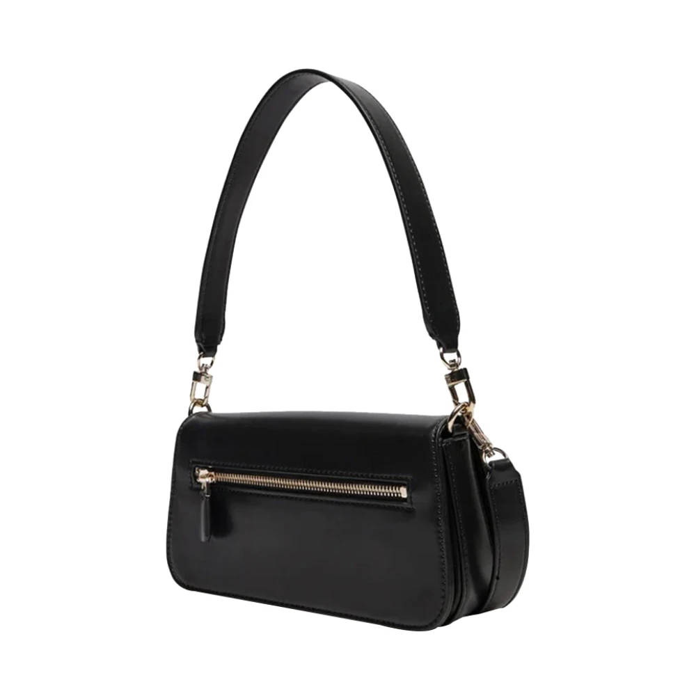 Guess Zwarte schoudertas met gouden details Black Dames