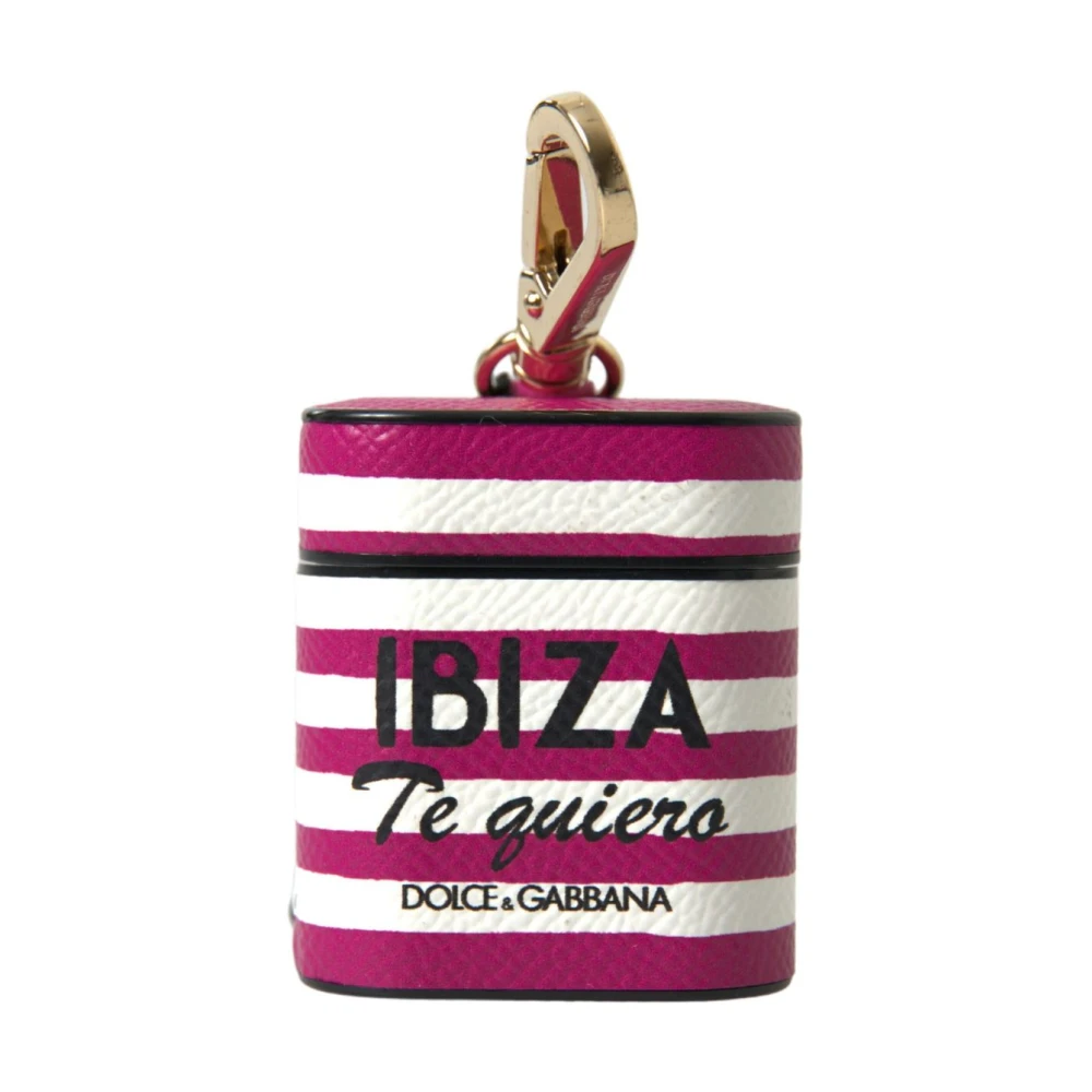 Dolce & Gabbana Unisex Fuchsia Chic Leather Airpods Case