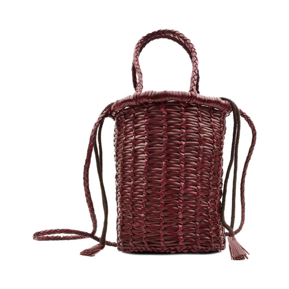 Dragon Diffusion Red Jali Weave Mini Bucket Bag - Female - Bucket Bags - One Size - Bags