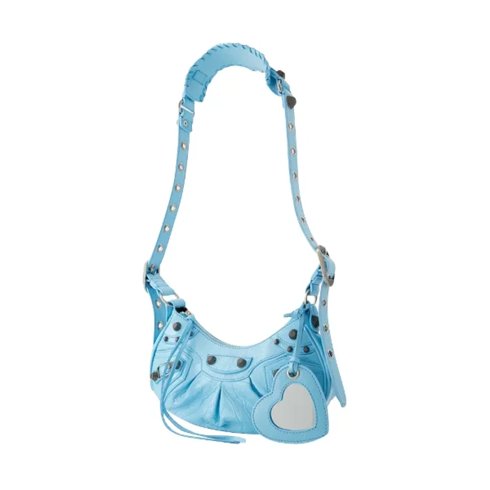 Balenciaga Leather crossbody-bags Blue Dames