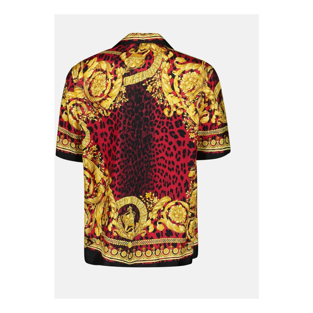 Versace Zijden Barocco Shirt Herfst-Winter 2024 Multicolor Heren