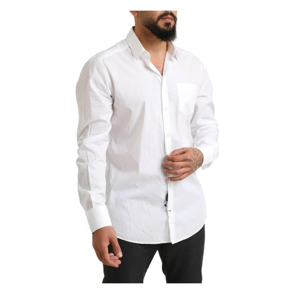 Dolce & Gabbana Formele Tuxedo Overhemd White Heren