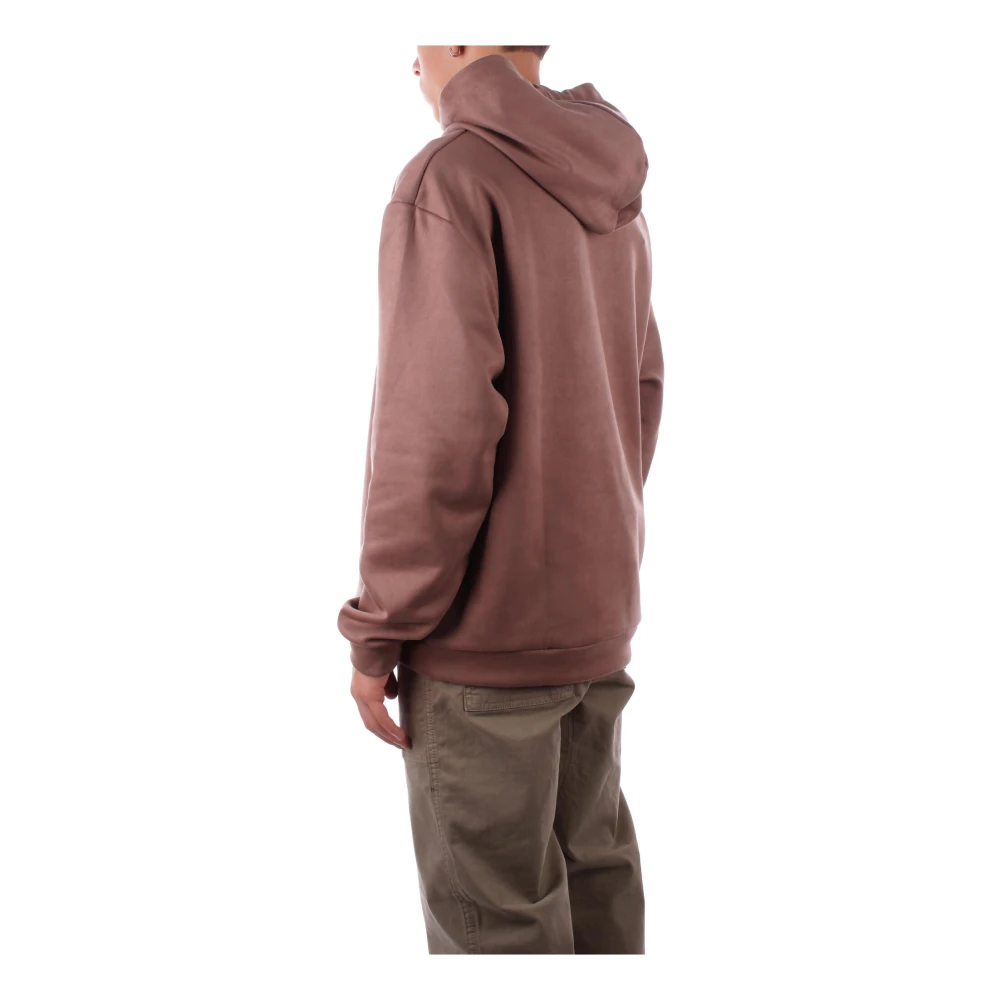 Costume National Bruine Hoodie Trui Brown Heren