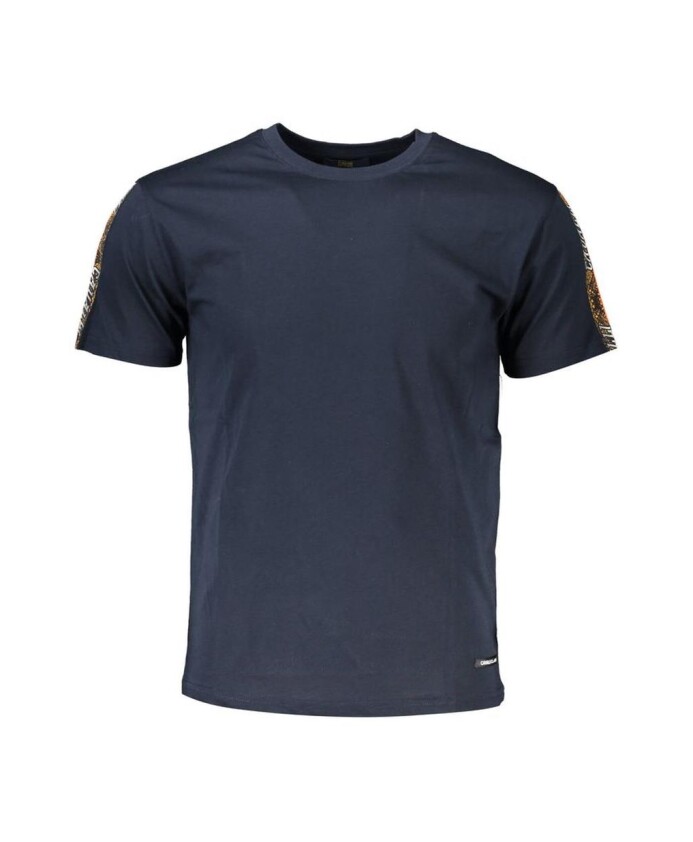 t-shirt-en-coton-bleu-a-col-rond