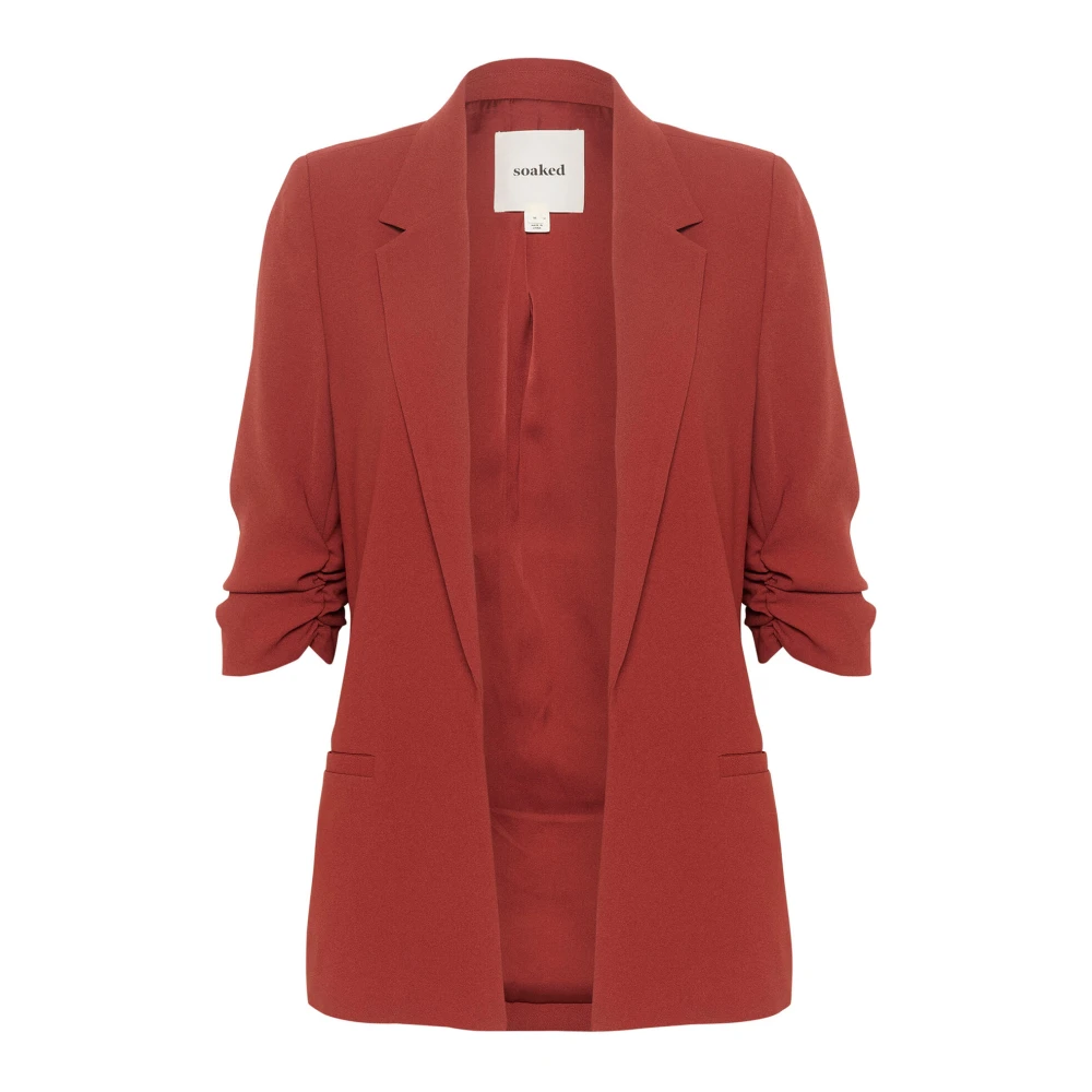 Soaked in Luxury Russet Brown Blazer Jas Brown Dames