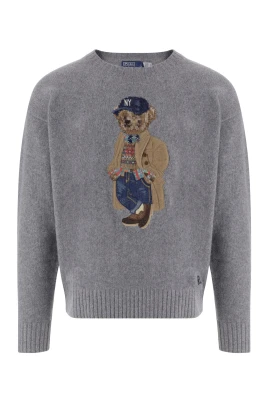 Tröja i ull och kashmir med Polo Bear