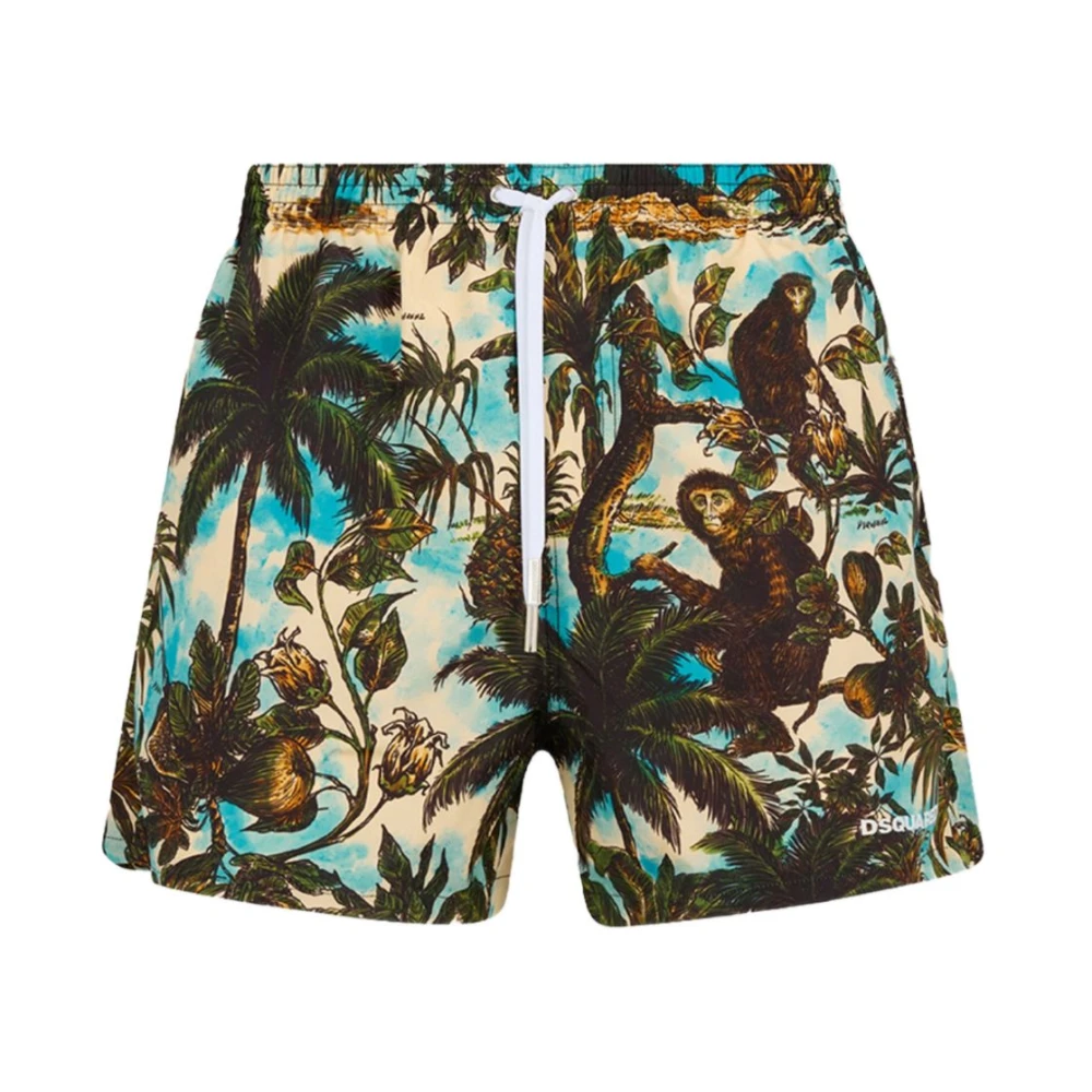 Dsquared2 Men's Multicolor Sunset Swim Shorts - Beachwear - 2XL - Swimwear