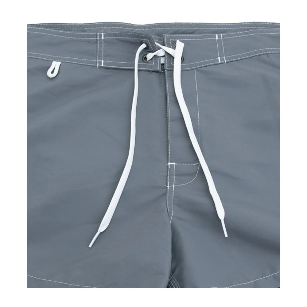 Sundek Heren Vetersluiting Velcro Shorts Gray Heren