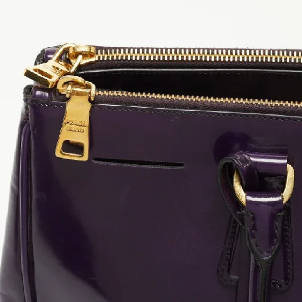 Prada Vintage Pre-owned Leather totes Purple Dames