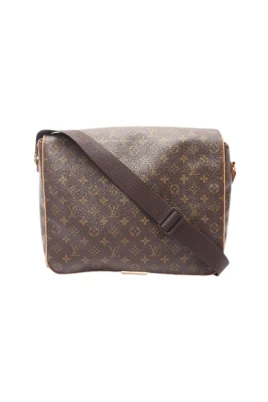 Pre-owned Abbesses Monogram Coated Canvas Axelremsväska