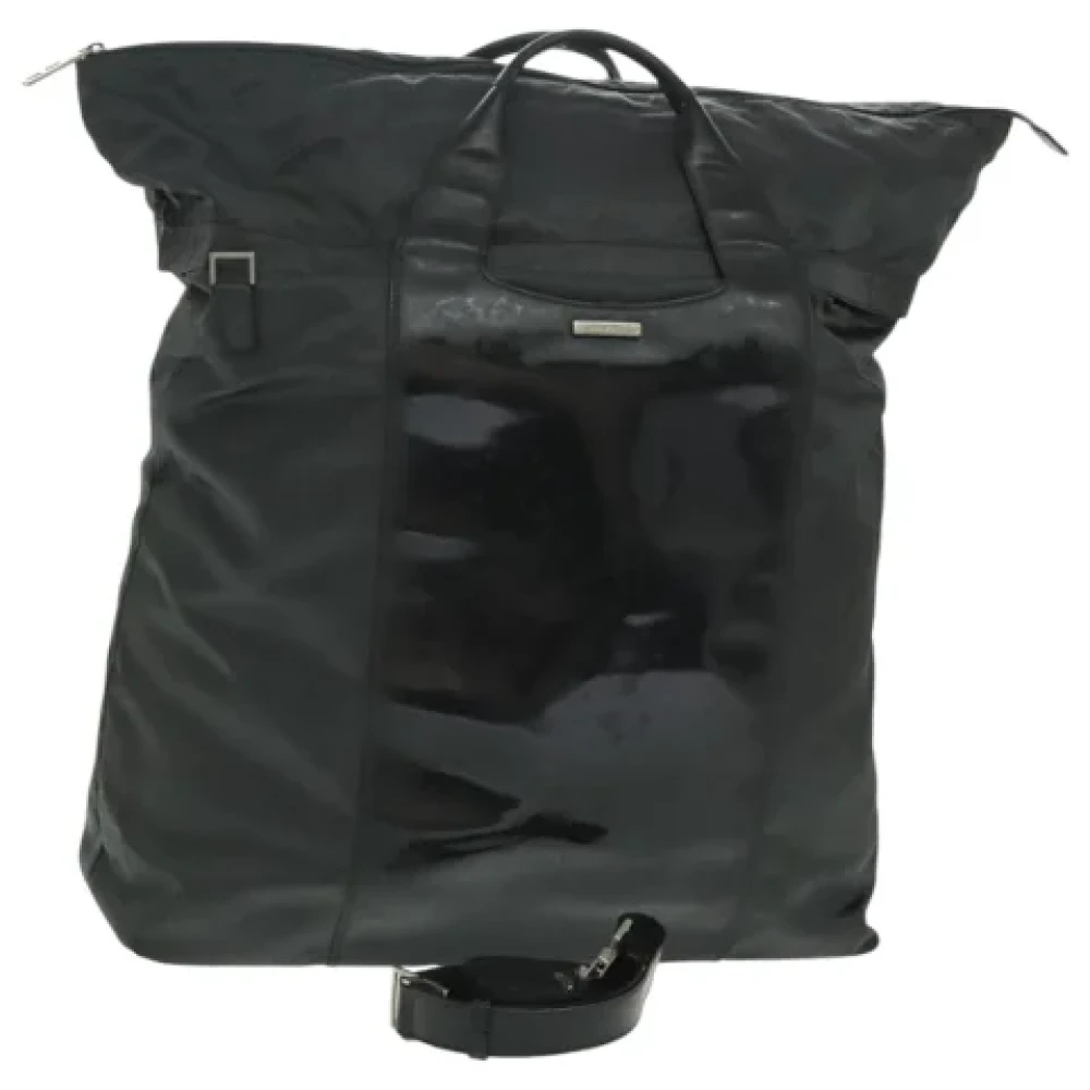 Gucci Vintage Pre-owned Nylon travel-bags Black Dames