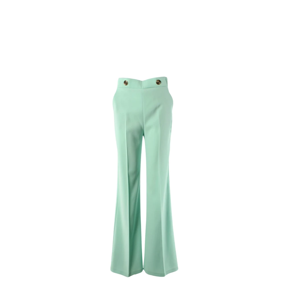 Pinko Groene Pantalon 98% Polyester 2% Elastaan Green Dames