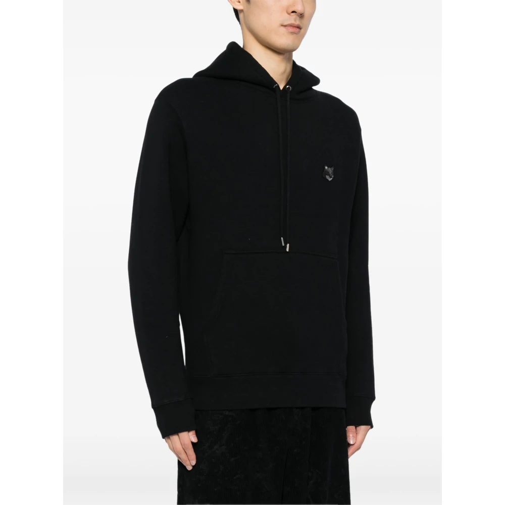 Maison Kitsuné Vos Hoofd Patch Comfort Hoodie Black Heren