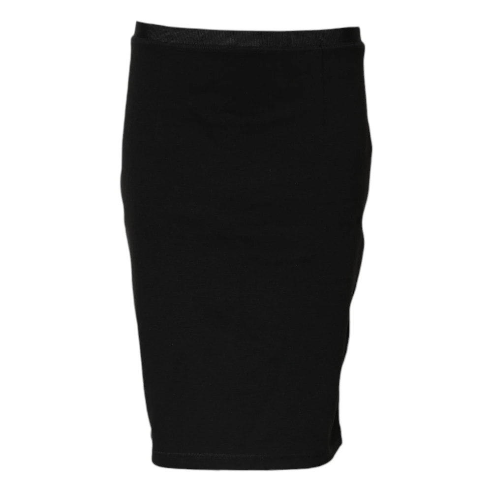 Gianfranco Ferré Women's Black Pencil Cut Knee Length Skirt