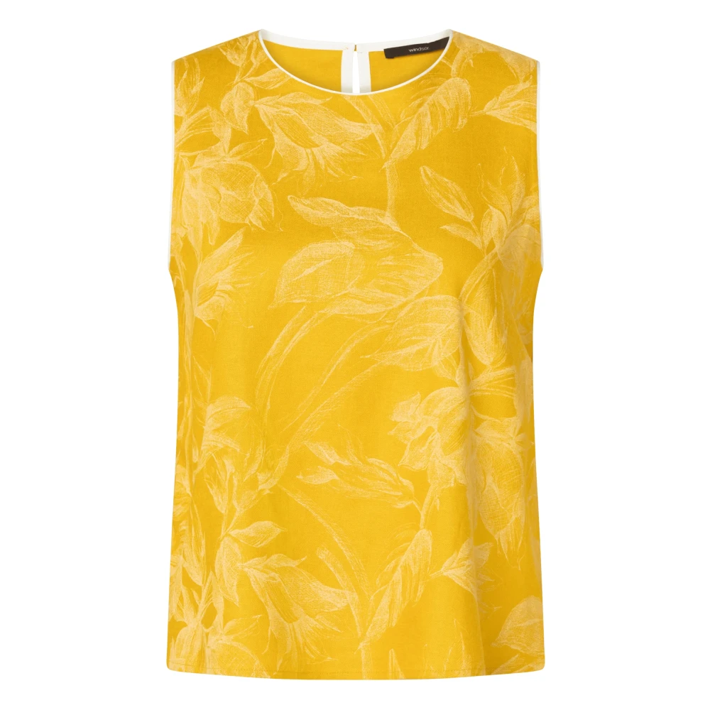 Windsor Kvinno Gul Toppar Dam, S, Sleeveless Top