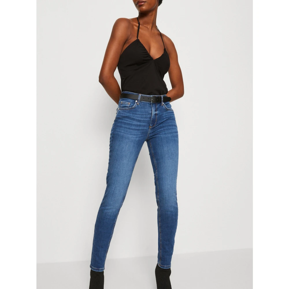 Liu Jo Blauwe Denim Slim Jeans Basic Blue Dames