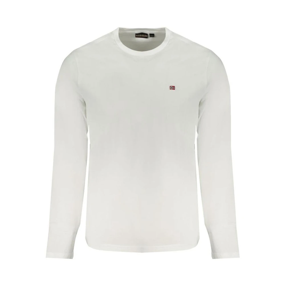 Napapijri White Cotton Men T-Shirt - M - Image 4