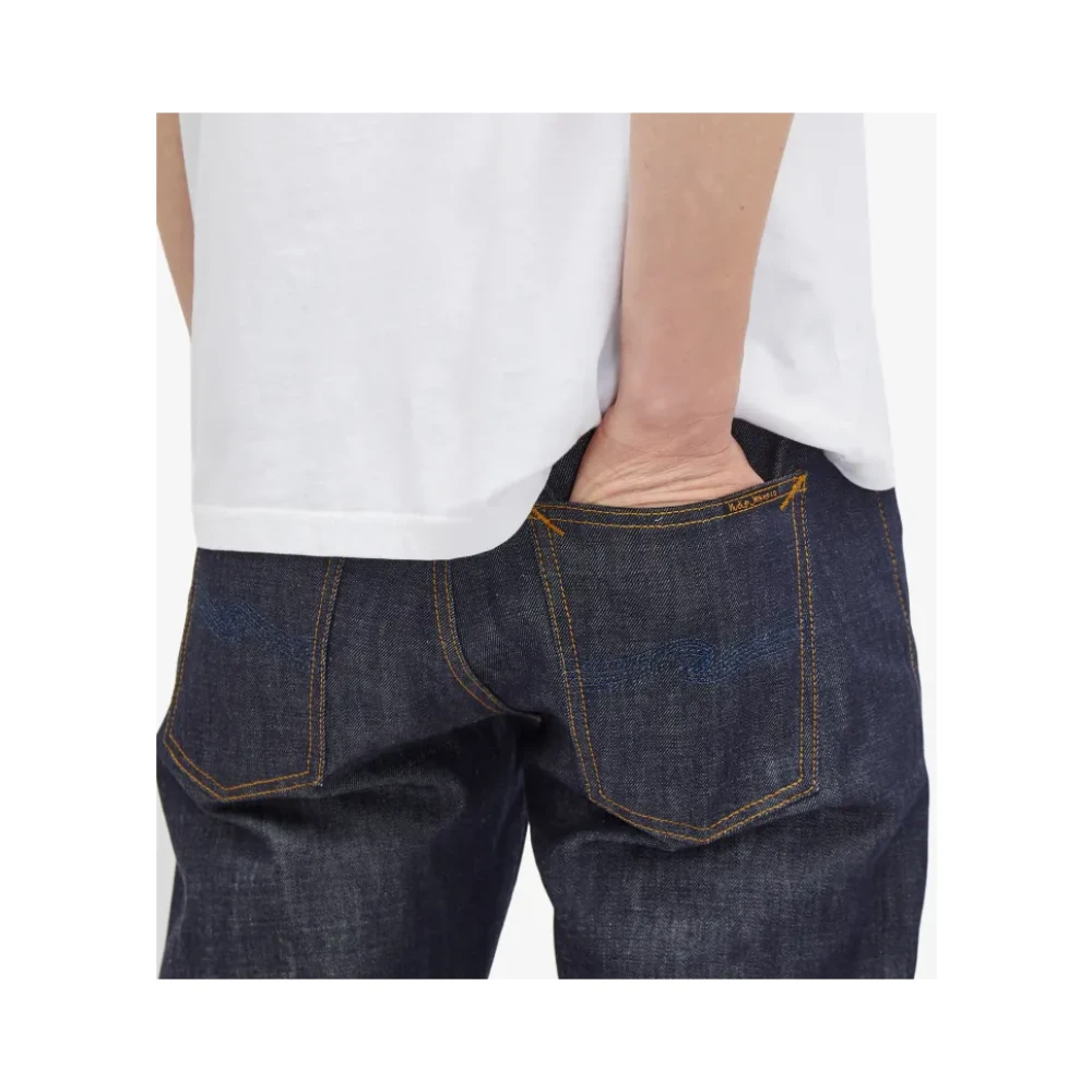 Nudie Jeans Gritty Jackson Dry Old Denim Jeans Blue Heren