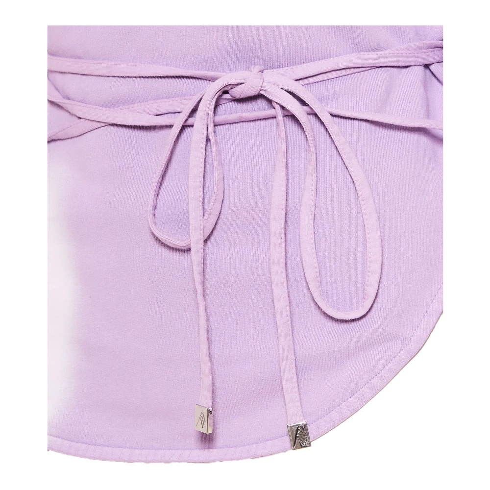 The Attico Paarse Tie-Dye Trui Purple Dames