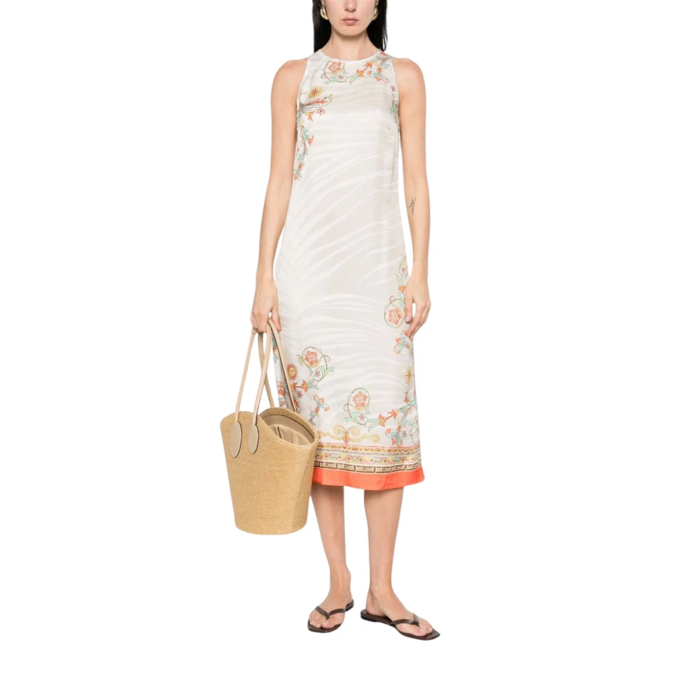 Just Cavalli Women's Beige Midi Dresses - Midi Dresses - Xl - Dresses