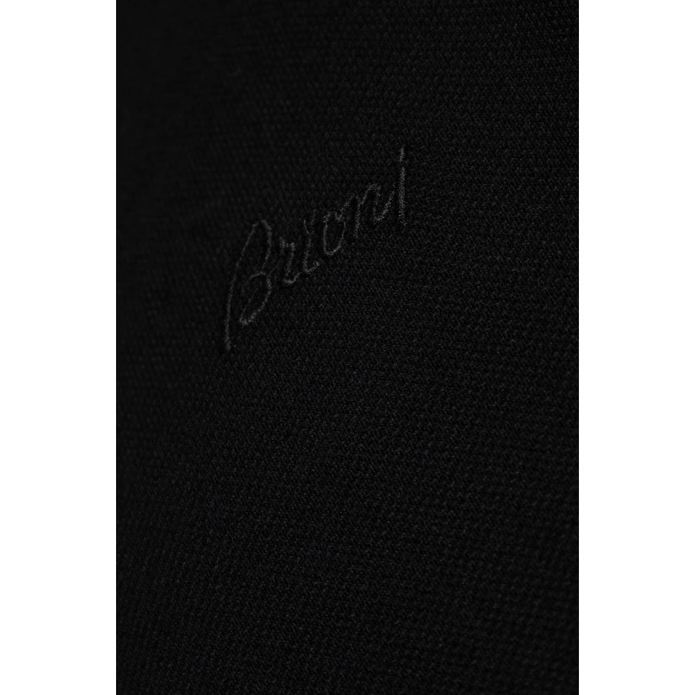 Brioni Katoenen polo Black Heren