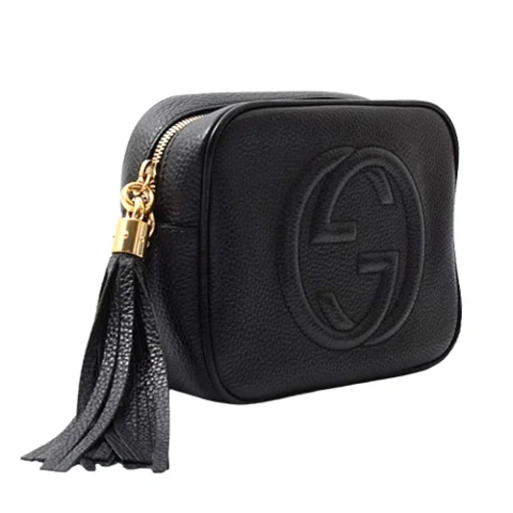 Gucci Vintage Pre-owned Leather gucci-bags Black Dames