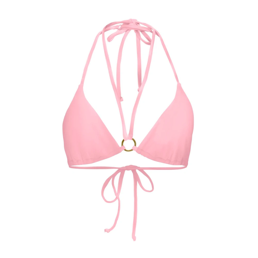 Only Valencia String-Tie Bikini Top Dames Pink Dames