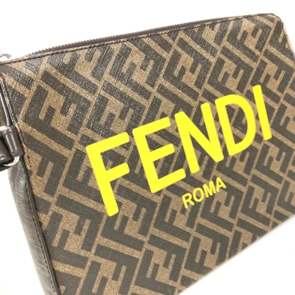 Fendi Vintage Pre-owned Leather fendi-bags Brown Heren