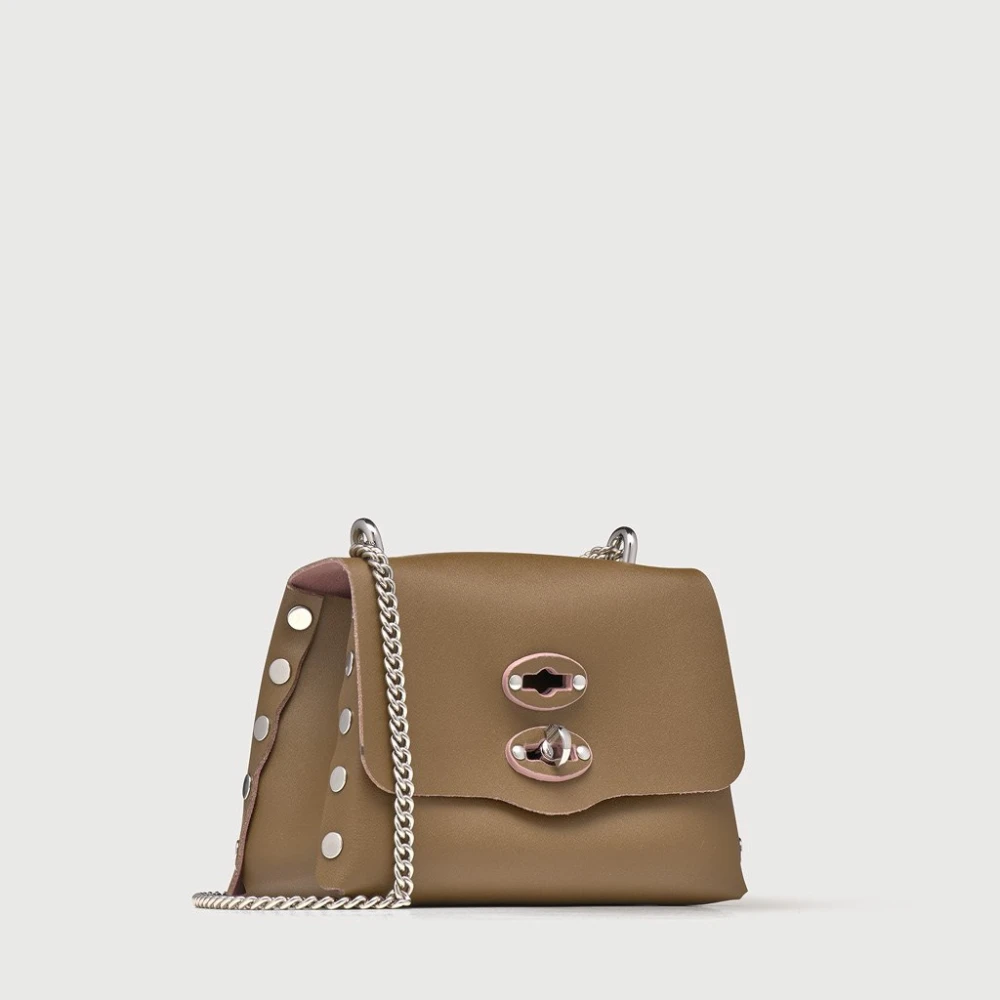 Zanellato Groene leren crossbody tas Green Dames