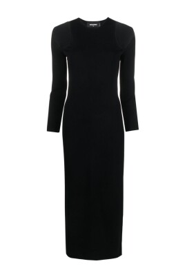 robe-midi-en-maille-cotelee-avec-details-decoupes