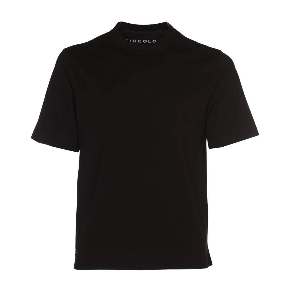Circolo 1901 Premium Piquet T-shirts en Polos Zwart Black Heren