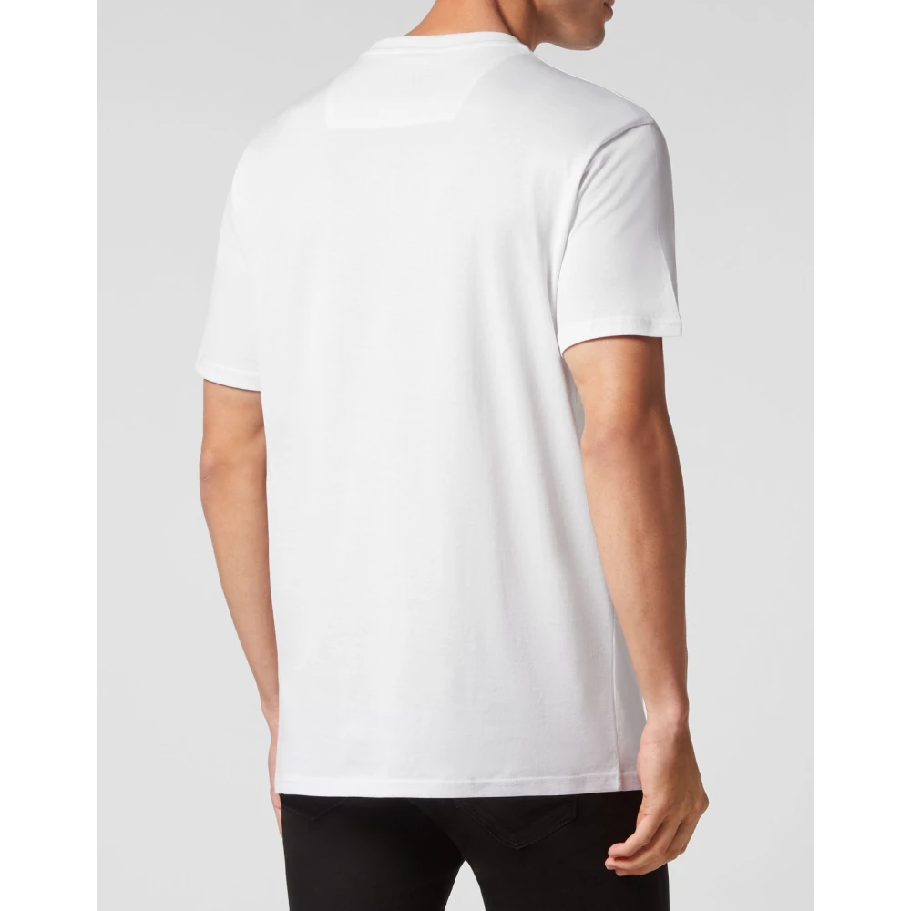 Philipp Plein Witte T-shirts & Polos voor mannen White Heren