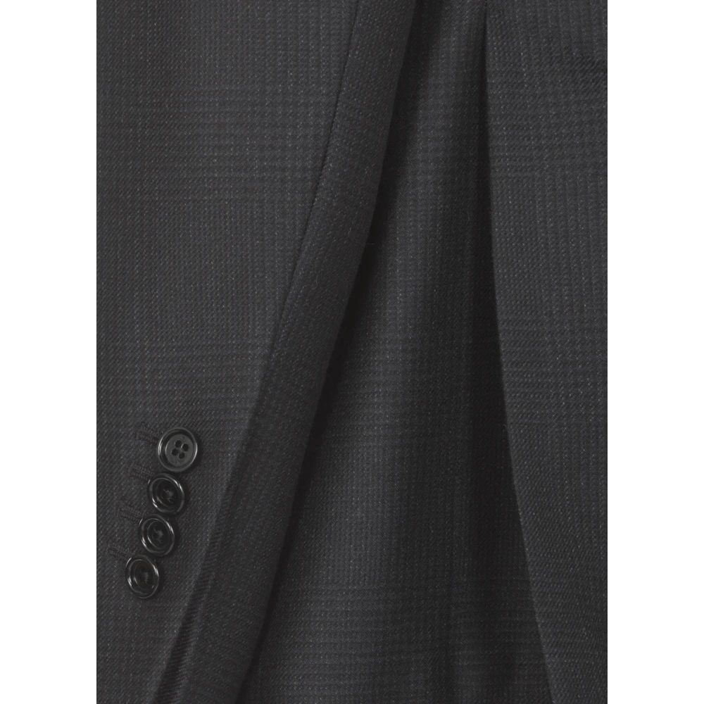 Lardini Blauw Wollen Pak met Iconische Pin Blue Heren