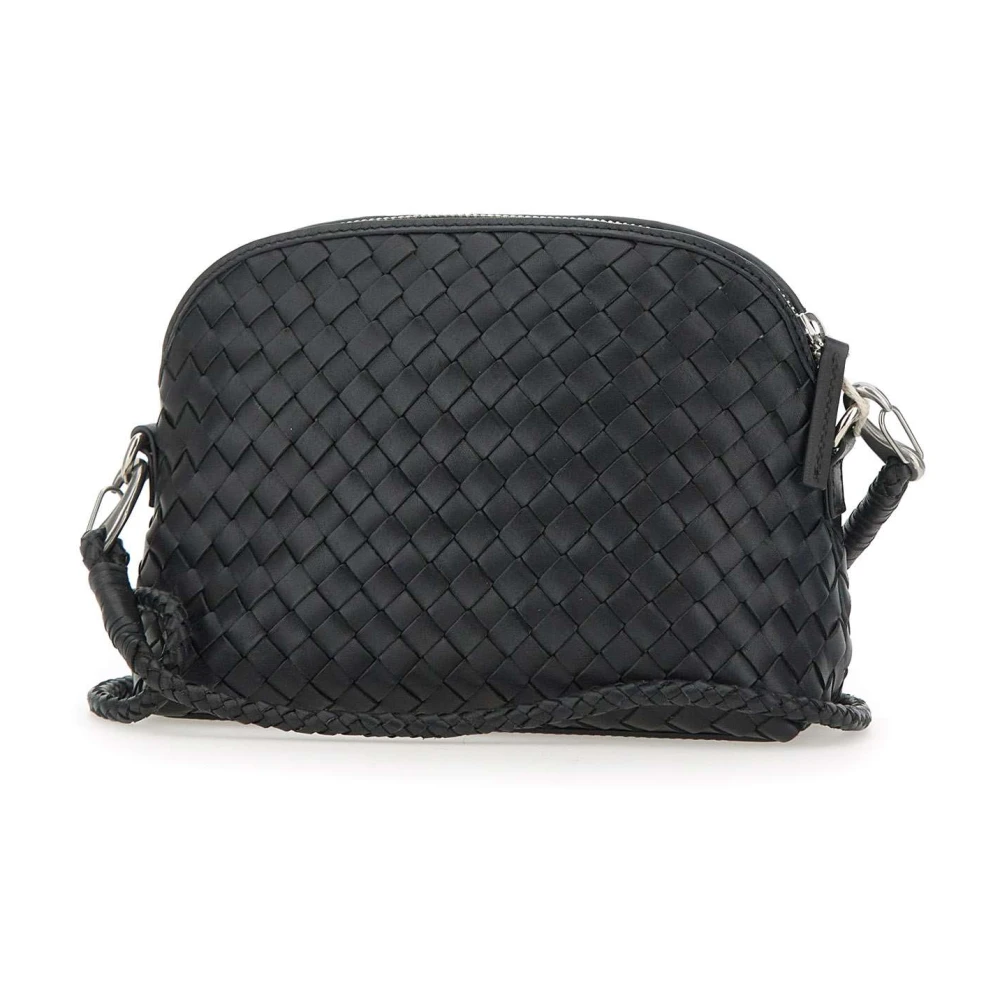 Dragon Diffusion Chunky Fellini Zwarte Leren Schoudertas Black Dames