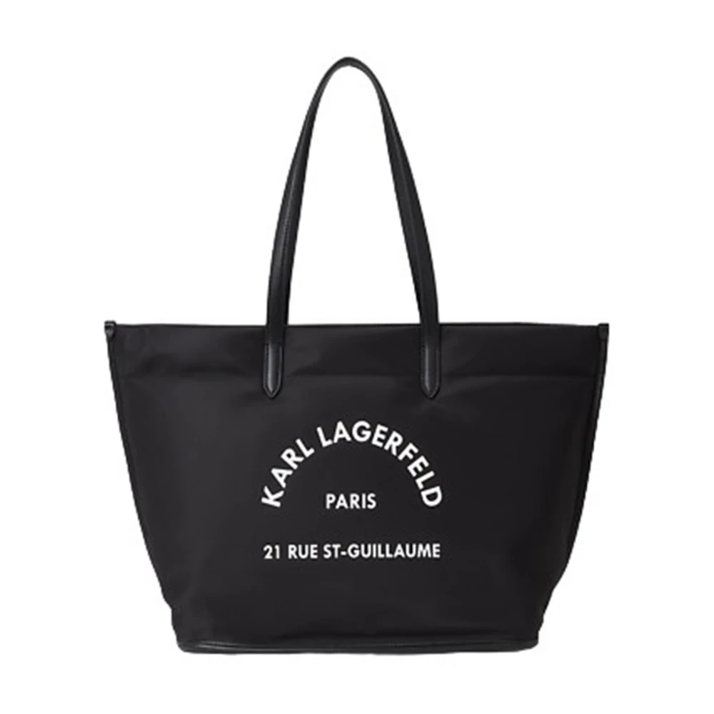 Karl Lagerfeld Zwarte Polyurethaan Dames Shopper Black Dames