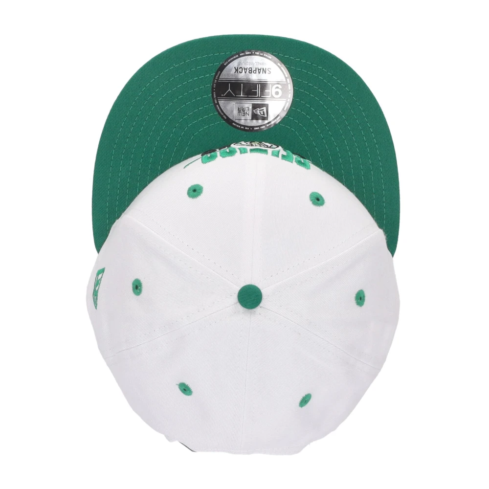 new era Boston Celtics Platte Klep Pet Wit White Unisex