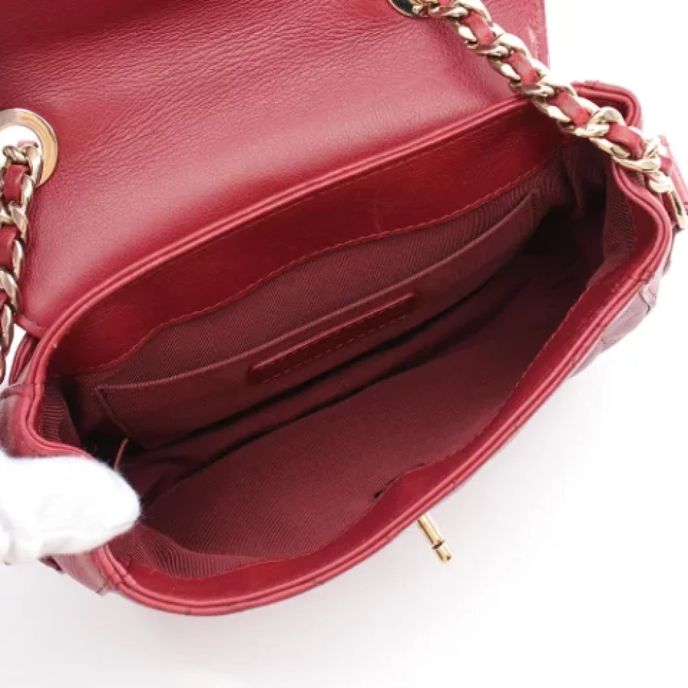 Chanel Vintage Pre-owned Leather chanel-bags Red Dames